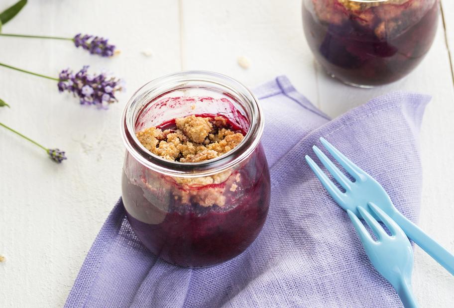 Warme Brombeeren mit Dinkel-Crumble für den Thermomix®