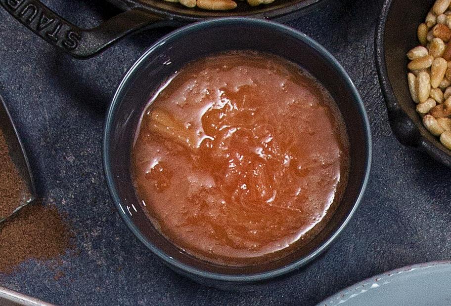 Rhabarbersoße mit Vanillepudding für den Thermomix®