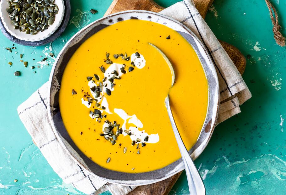 Butternut-Kürbissuppe im Thermomix® | ZAUBERTOPF