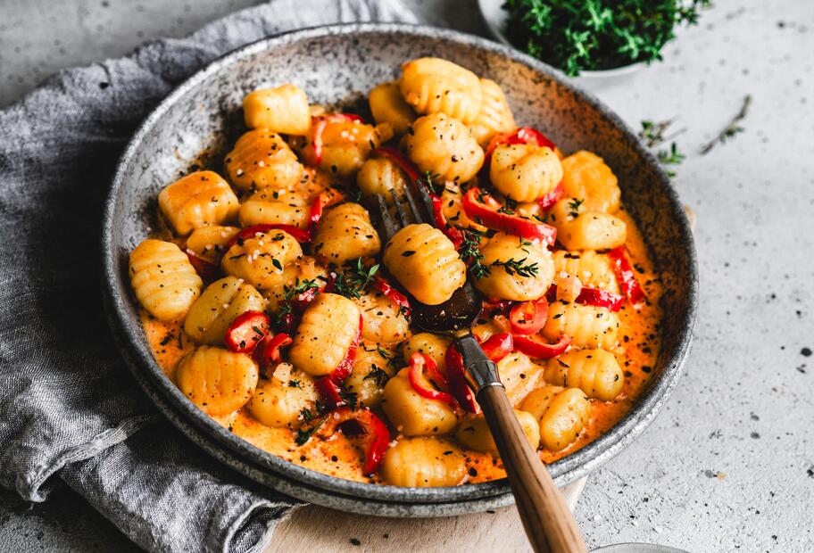 15-Minuten-Gnocchi Mit Paprika Für Den Thermomix®